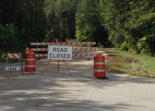 The Lumpkin County government advises citizens to pay attention to road closures for their safety.